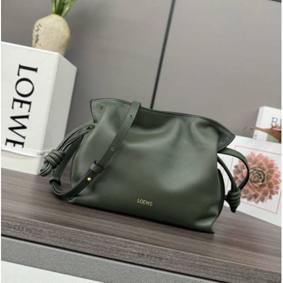 Replica Borsa a mano Mini Loewe Flamenco nappa verde
