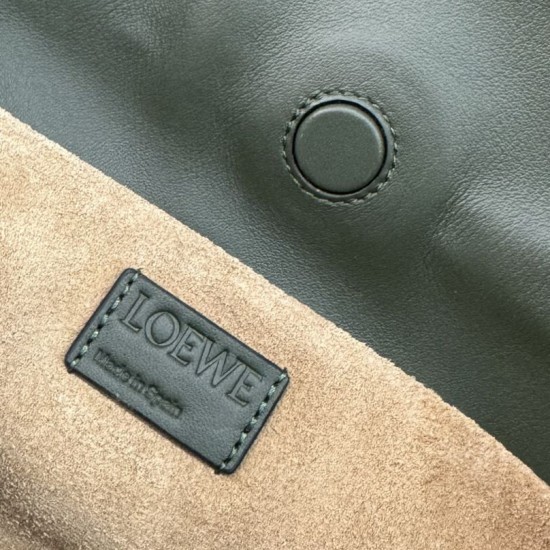 Replica Borsa a mano Mini Loewe Flamenco nappa verde