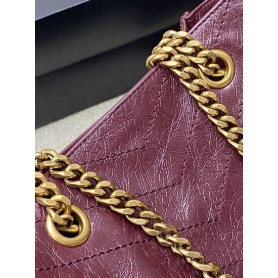 Replica Borse YSL Saint Laurent Niki piccola shopping pelle bovina oliata e cerata Rosso Imitazioni Replica Borse YSL Saint Laurent Niki piccola shopping pelle bovina oliata e cerata Rosso
