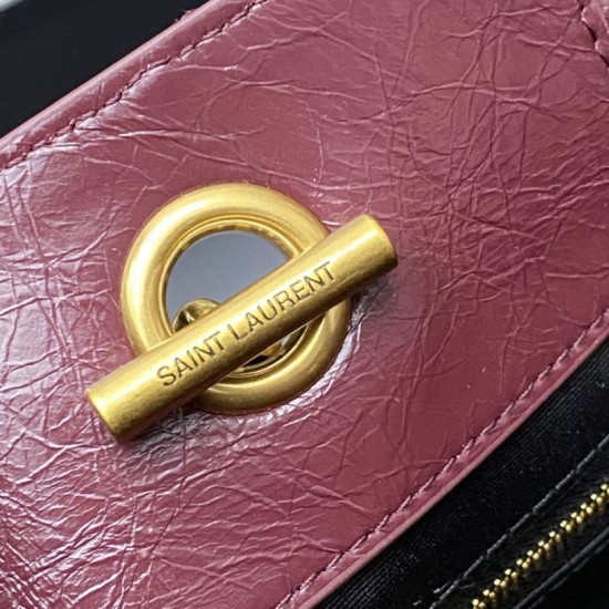 Replica Borse YSL Saint Laurent Niki piccola shopping pelle bovina oliata e cerata Rosso Imitazioni Replica Borse YSL Saint Laurent Niki piccola shopping pelle bovina oliata e cerata Rosso