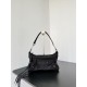 Replica Borse Firmate  a tracolla piccola Balenciaga Le City Moto nylon nera