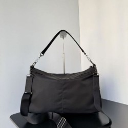 Replica Borse a tracolla media Balenciaga Le City Moto in nylon nero Imitazioni Replica Borse a tracolla media Balenciaga Le City Moto in nylon nero