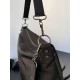 Replica Borse a tracolla media Balenciaga Le City Moto in nylon nero Imitazioni Replica Borse a tracolla media Balenciaga Le City Moto in nylon nero