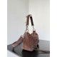 Replica Borsa a tracolla piccola Balenciaga Le City scamosciata marrone Imitazioni Replica Borsa a tracolla piccola Balenciaga Le City scamosciata marrone