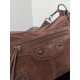 Replica Borsa a tracolla piccola Balenciaga Le City scamosciata marrone Imitazioni Replica Borsa a tracolla piccola Balenciaga Le City scamosciata marrone