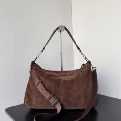 Replica Borsa a tracolla media Balenciaga Le City scamosciata marrone Imitazioni Replica Borsa a tracolla media Balenciaga Le City scamosciata marrone
