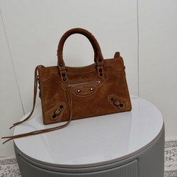 Replica Borsa 1:1 tote Balenciaga Le City Medium scamosciata cammello Imitazioni Replica Borsa 1:1 tote Balenciaga Le City Medium scamosciata cammello