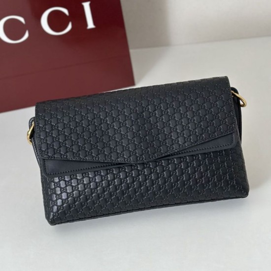 Replica Borsa a tracolla media Gucci GG rilievo con catena 857622 Nero Imitazioni Replica Borsa a tracolla media Gucci GG rilievo con catena 857622 Nero
