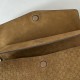Replica Borsa a tracolla Gucci media con motivo GG goffrato e catena 857622 scamosciata marrone