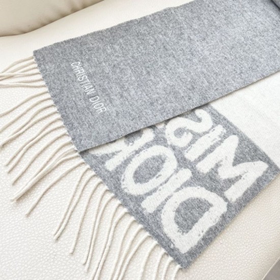 Replica Sciarpa reversibile in cashmere Dior Miss Dior Graffiti grigio/avorio 17 x 140 Imitazioni Replica Sciarpa reversibile in cashmere Dior Miss Dior Graffiti grigio/avorio 17 x 140