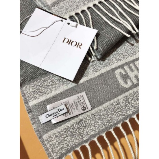 Replica Borsa Dettagli perfetti Sciarpa Dior Oblique double face in cashmere grigio/blu 48 x 200 Imitazioni Replica Borsa Dettagli perfetti Sciarpa Dior Oblique double face in cashmere grigio/blu 48 x 200