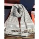 Replica Alta gamma Sciarpa frange Dior Oblique cashmere blu navy/écru 45 x 200 grigio Imitazioni Replica Alta gamma Sciarpa frange Dior Oblique cashmere blu navy/écru 45 x 200 grigio