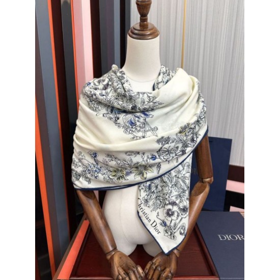 Replica Dettagli perfetti Sciarpa Mitzah in seta e cashmere multicolore Dior D-Floral 140 x 140 01 Imitazioni Replica Dettagli perfetti Sciarpa Mitzah in seta e cashmere multicolore Dior D-Floral 140 x 140 01