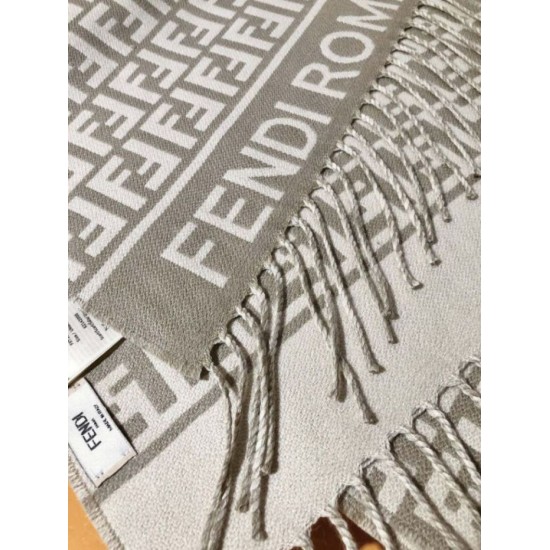 Replica Sciarpa Fendi FF in misto lana e cashmere grigio tortora 32 x 200 Imitazioni Replica Sciarpa Fendi FF in misto lana e cashmere grigio tortora 32 x 200