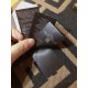 Replica Pari Sciarpa in misto lana con intarsio logo FF Fendi marrone 42 x 180