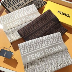 Replica Sciarpa Fendi FF in misto lana e cashmere Beige 32 x 200 Imitazioni Replica Sciarpa Fendi FF in misto lana e cashmere Beige 32 x 200