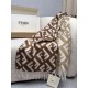 Replica Sciarpa Fendi FF misto cashmere e lana marrone 35 x 180 Imitazioni Replica Sciarpa Fendi FF misto cashmere e lana marrone 35 x 180