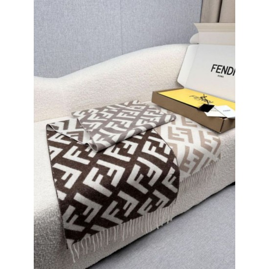 Replica Pari Sciarpa Fendi FF misto cashmere e lana grigio tortora 35 x 180 Imitazioni Replica Pari Sciarpa Fendi FF misto cashmere e lana grigio tortora 35 x 180