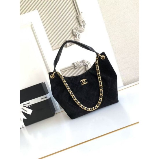 Replica Borsa Chanel 26C Maxi hobo Hippie AS5970 AS5978 Scamosciata Nero Imitazioni Replica Borsa Chanel 26C Maxi hobo Hippie AS5970 AS5978 Scamosciata Nero