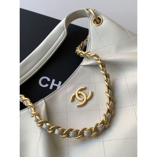 Replica Borse Chanel 26C Maxi hobo Hippie AS5970 AS5978 Bianco Imitazioni Replica Borse Chanel 26C Maxi hobo Hippie AS5970 AS5978 Bianco