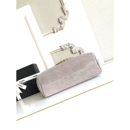Replica Borsa 1:1 Chanel 26C Maxi hobo Hippie AS5970 AS5978 Scamosciata Grigia Imitazioni Replica Borsa 1:1 Chanel 26C Maxi hobo Hippie AS5970 AS5978 Scamosciata Grigia