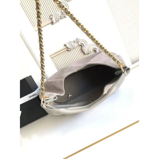 Replica Borsa 1:1 Chanel 26C Maxi hobo Hippie AS5970 AS5978 Scamosciata Grigia Imitazioni Replica Borsa 1:1 Chanel 26C Maxi hobo Hippie AS5970 AS5978 Scamosciata Grigia