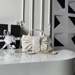 Replica Borse Chanel 25K Mini Bow AS5849 Pelle di agnello Bianco Imitazioni Replica Borse Chanel 25K Mini Bow AS5849 Pelle di agnello Bianco