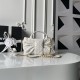 Replica Borse Chanel 25K Mini Bow AS5849 Pelle di agnello Bianco
