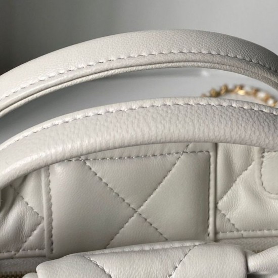 Replica Borse Chanel 25K Mini Bow AS5849 Pelle di agnello Bianco