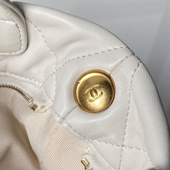 Replica Borse Chanel 25K Mini Bow AS5849 Pelle di agnello Bianco
