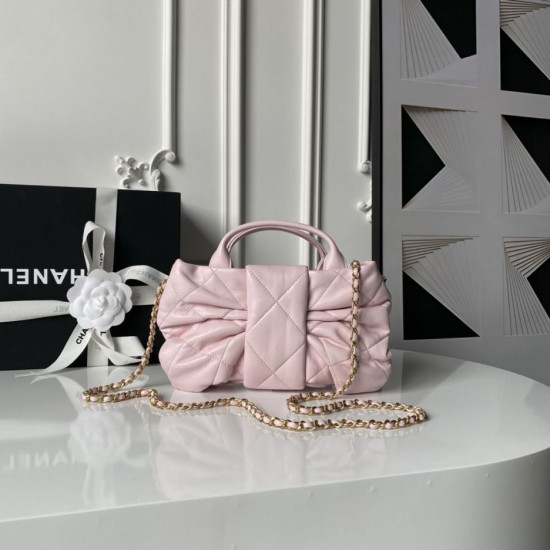 Replica Borse Chanel 25K Mini Bow AS5849 Pelle di agnello rosa