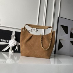 Replica borse griffate Chanel 26C Maxi hobo Hippie AS5970 AS5978 Scamosciata Marrone Imitazioni Replica borse griffate Chanel 26C Maxi hobo Hippie AS5970 AS5978 Scamosciata Marrone