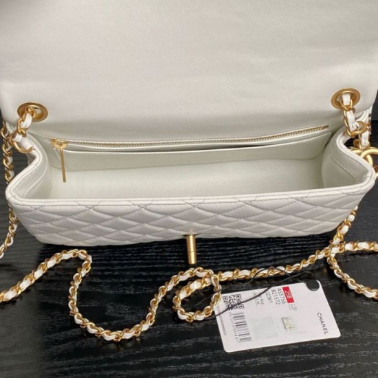 Replica Borse Chanel AS5756 piccola Rettangolare con patta e manico superiore bianca Imitazioni Replica Borse Chanel AS5756 piccola Rettangolare con patta e manico superiore bianca