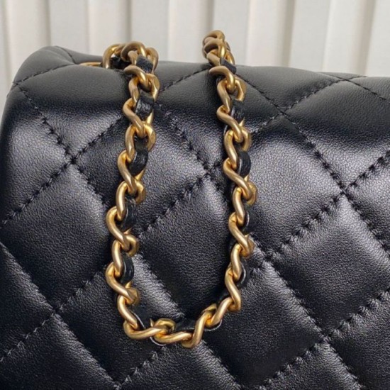 Replica Borse Chanel AS5756 piccola Rettangolare con patta e manico superiore Nero