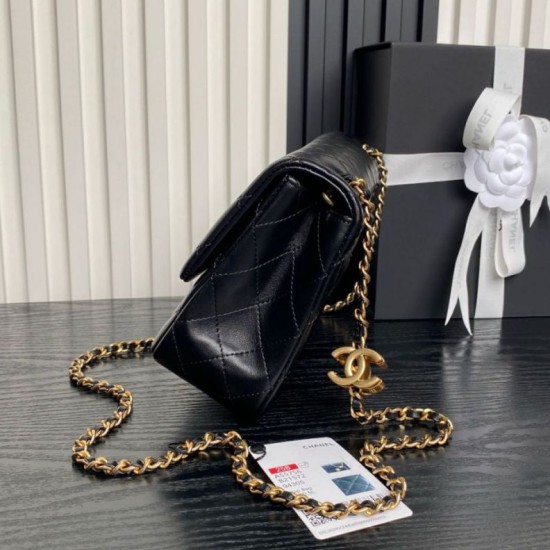 Replica Borse Chanel AS5756 piccola Rettangolare con patta e manico superiore Nero