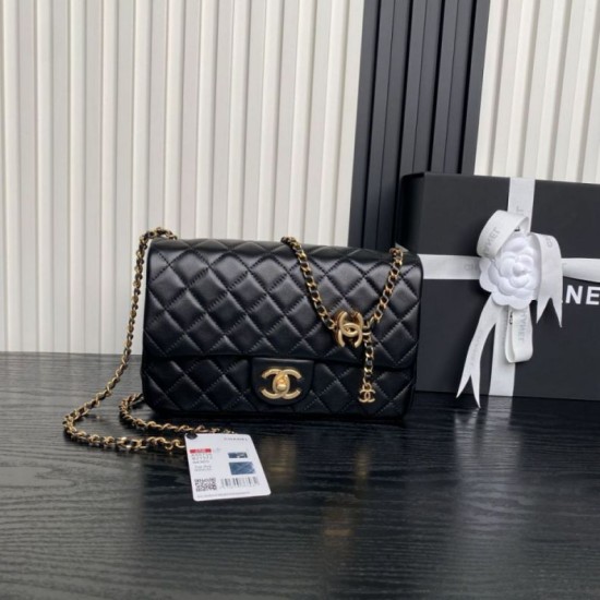 Replica Borse Chanel AS5756 piccola Rettangolare con patta e manico superiore Nero