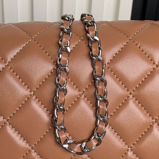 Replica Borse Chanel AS5756 Mini Rettangolare con patta e manico superiore caramello Imitazioni Replica Borse Chanel AS5756 Mini Rettangolare con patta e manico superiore caramello
