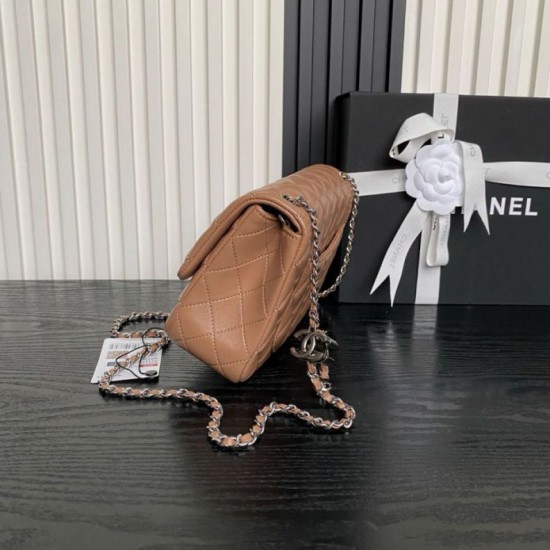 Replica Borse Chanel AS5756 Mini Rettangolare con patta e manico superiore caramello Imitazioni Replica Borse Chanel AS5756 Mini Rettangolare con patta e manico superiore caramello