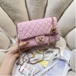 Borse Chanel AS5756 Mini Rettangolare con patta e manico superiore Rosa Borse Chanel AS5756 Mini Rettangolare con patta e manico superiore Rosa