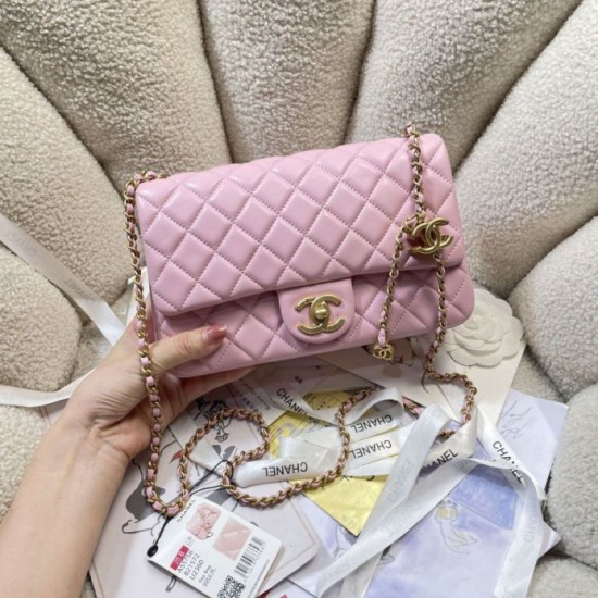 Replica Borse Chanel AS5756 Mini Rettangolare con patta e manico superiore Rosa Imitazioni Replica Borse Chanel AS5756 Mini Rettangolare con patta e manico superiore Rosa