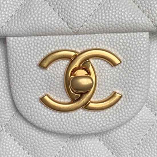Replica Borsa  1:1 a tracolla Chanel piccola con catena e manico superiore AS5702 Bianco