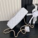 Replica Borsa  1:1 a tracolla Chanel piccola con catena e manico superiore AS5702 Bianco