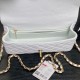 Replica Borsa  1:1 a tracolla Chanel piccola con catena e manico superiore AS5702 Bianco