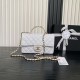 Replica Borsa  1:1 a tracolla Chanel piccola con catena e manico superiore AS5702 Bianco