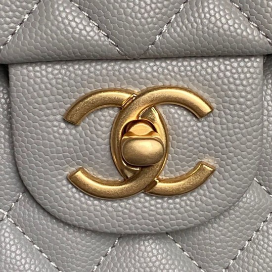Replica Borsa a tracolla Chanel piccola con catena e manico superiore AS5702 Grigia Imitazioni Replica Borsa a tracolla Chanel piccola con catena e manico superiore AS5702 Grigia