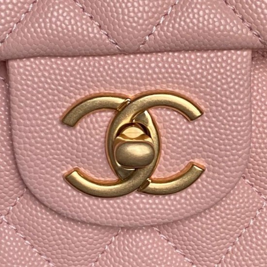 Replica Borsa a tracolla Chanel piccola con catena e manico superiore AS5702 Rosa Imitazioni Replica Borsa a tracolla Chanel piccola con catena e manico superiore AS5702 Rosa