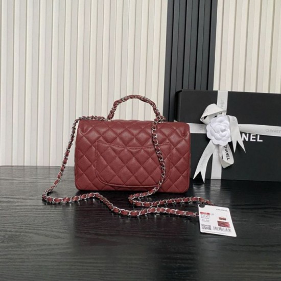 Replica Borse Imitazioni a tracolla Chanel piccola con catena e manico superiore AS5702 Rosso Imitazioni Replica Borse Imitazioni a tracolla Chanel piccola con catena e manico superiore AS5702 Rosso