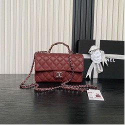 Replica Borse Imitazioni a tracolla Chanel piccola con catena e manico superiore AS5702 Rosso
