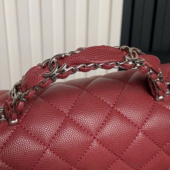 Replica Borse Imitazioni a tracolla Chanel piccola con catena e manico superiore AS5702 Rosso Imitazioni Replica Borse Imitazioni a tracolla Chanel piccola con catena e manico superiore AS5702 Rosso