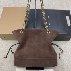 Replica Borsa a tracolla YSL Saint Laurent Jamie 4.3 Pochon Shopping Scamosciata Marrone Imitazioni Replica Borsa a tracolla YSL Saint Laurent Jamie 4.3 Pochon Shopping Scamosciata Marrone